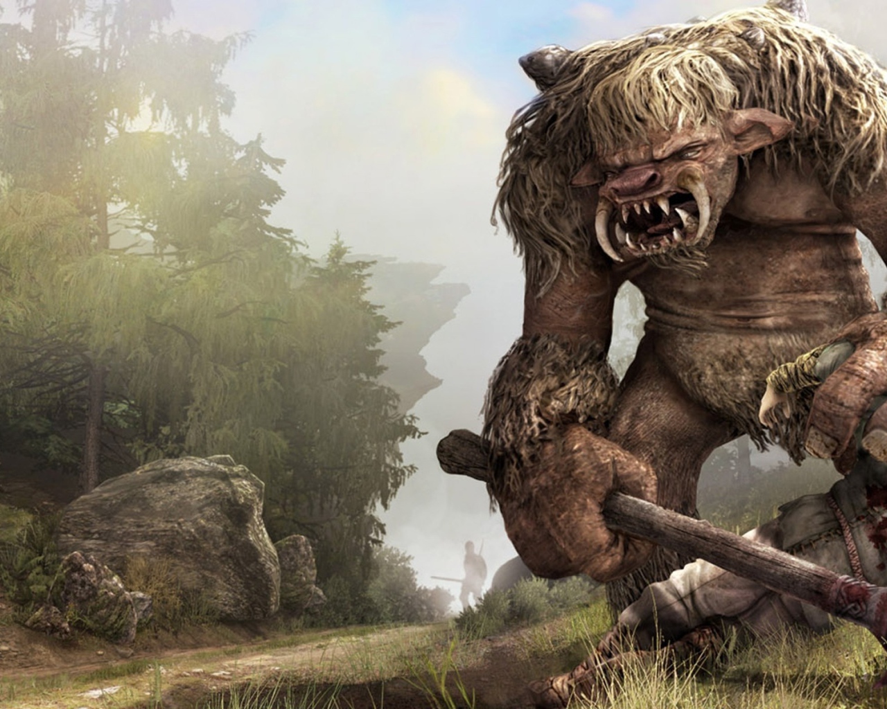 Зубастое чудище из видео игры