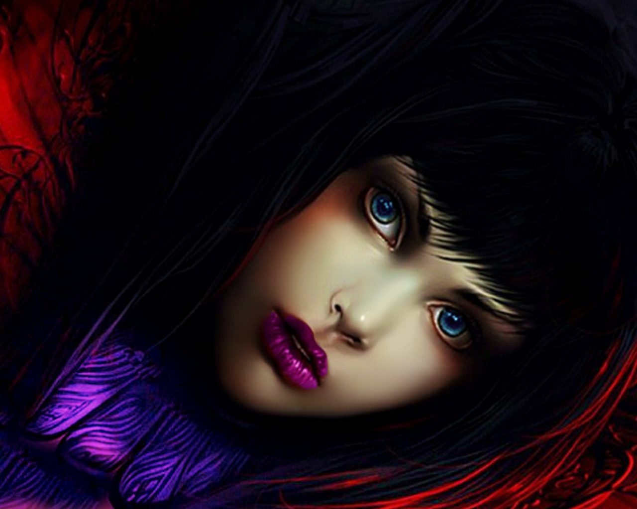 Фиолетовые губы