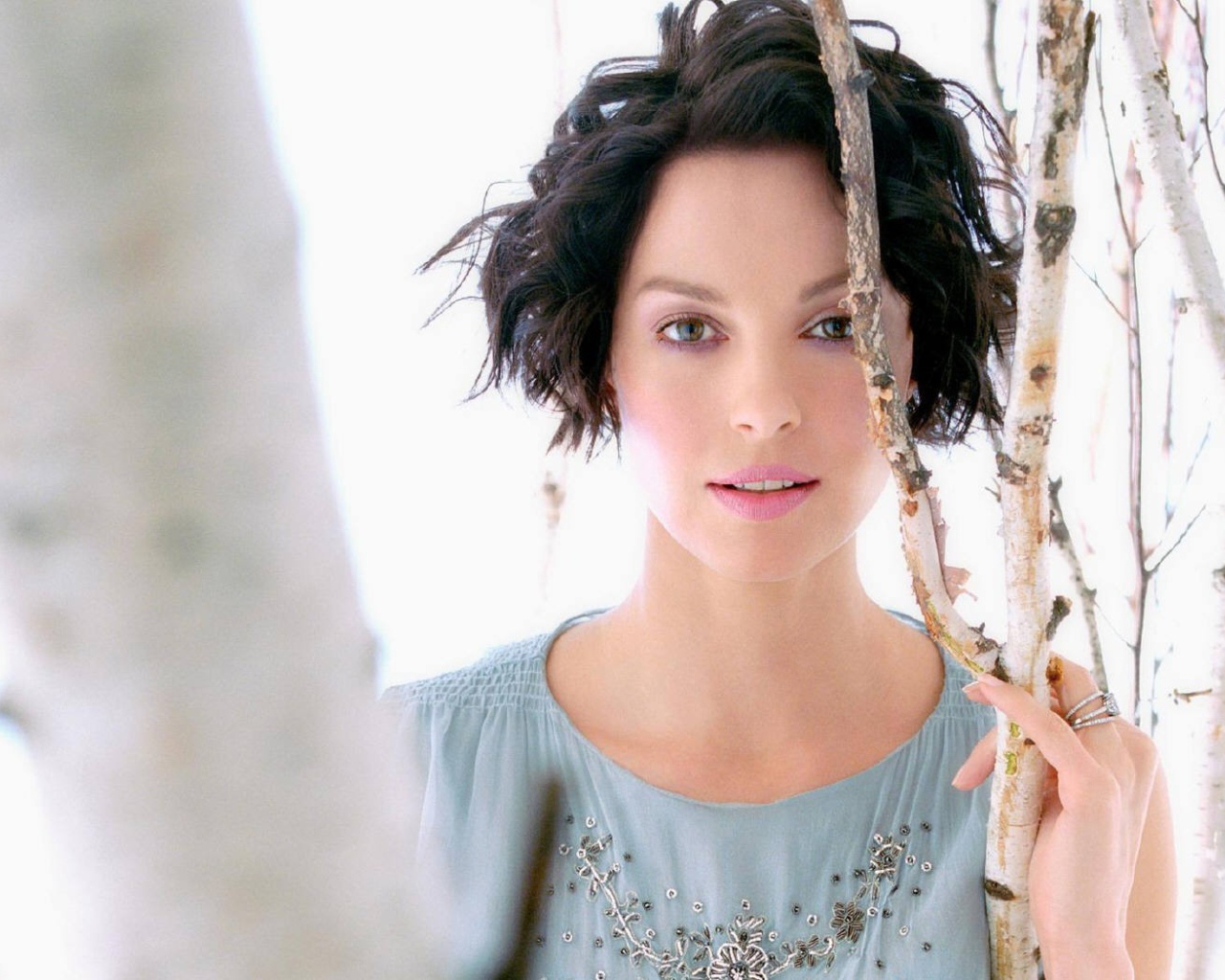 Эшли Джуд у березы