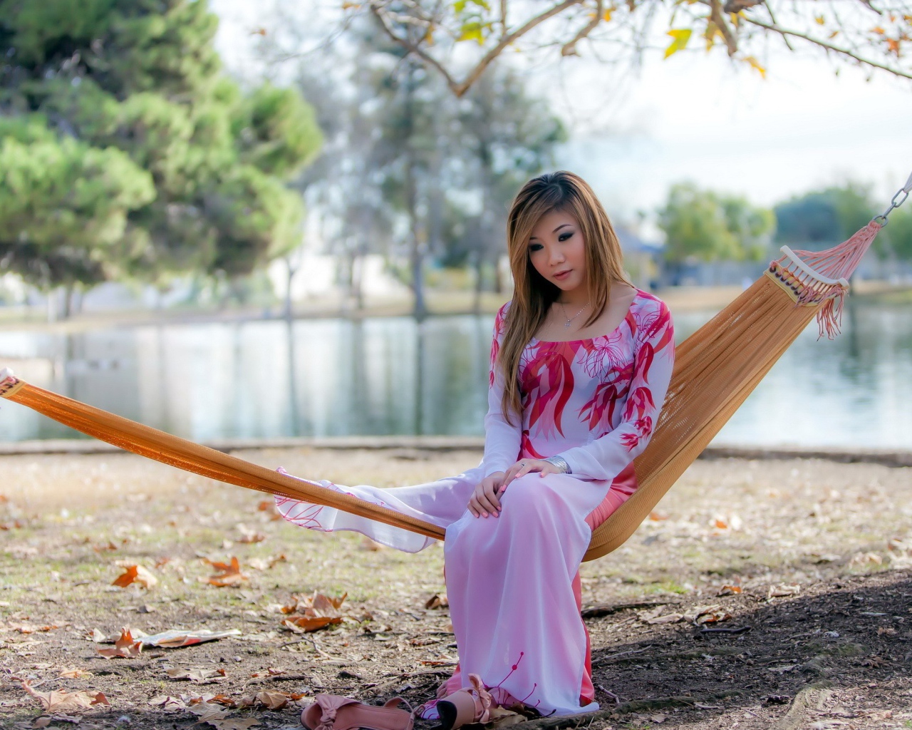 Girl on the hammock