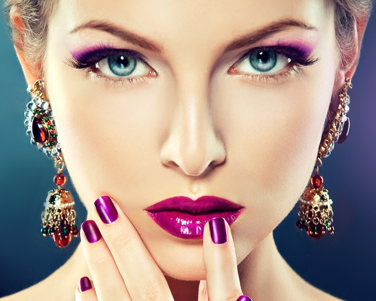 Сиреневый макияж
