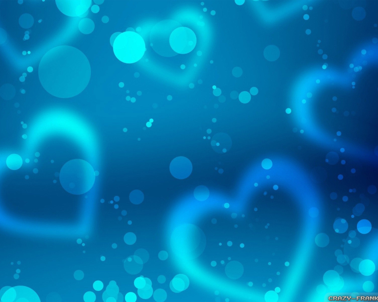 Голубое сердце на день рождения