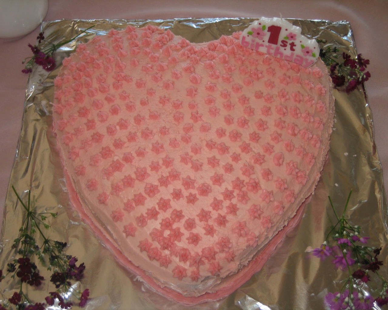 Торт в форме сердца