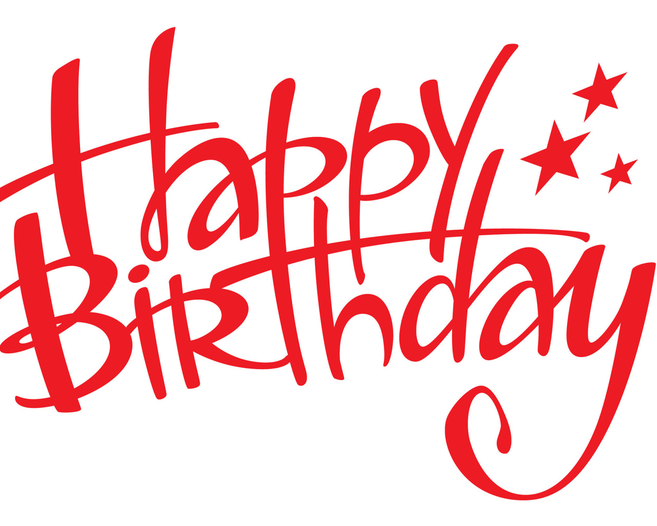 Поздравление на день рождения красными буквами