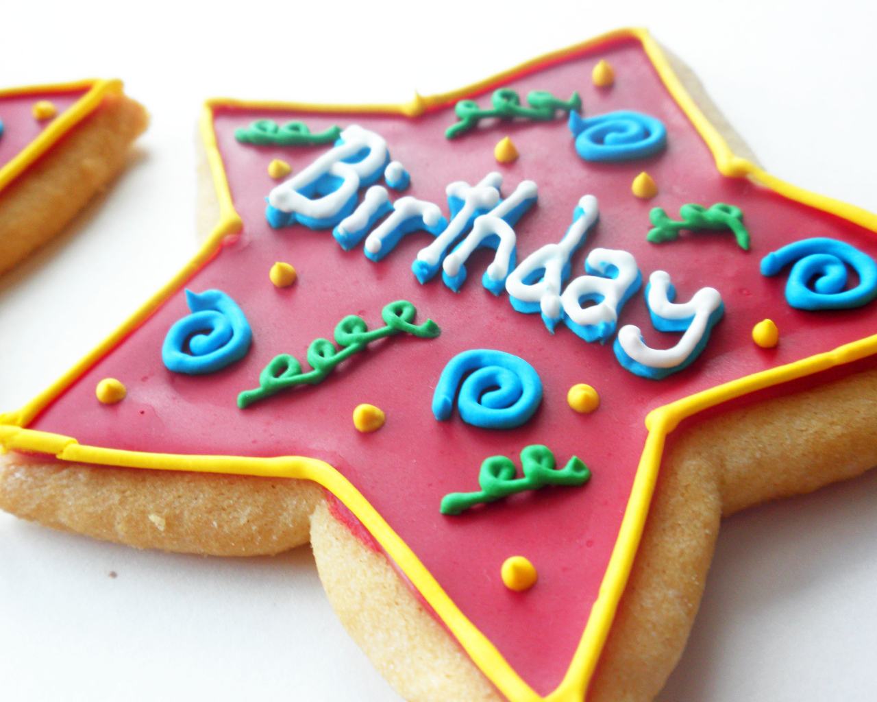 Печенька-звезда на день рождения