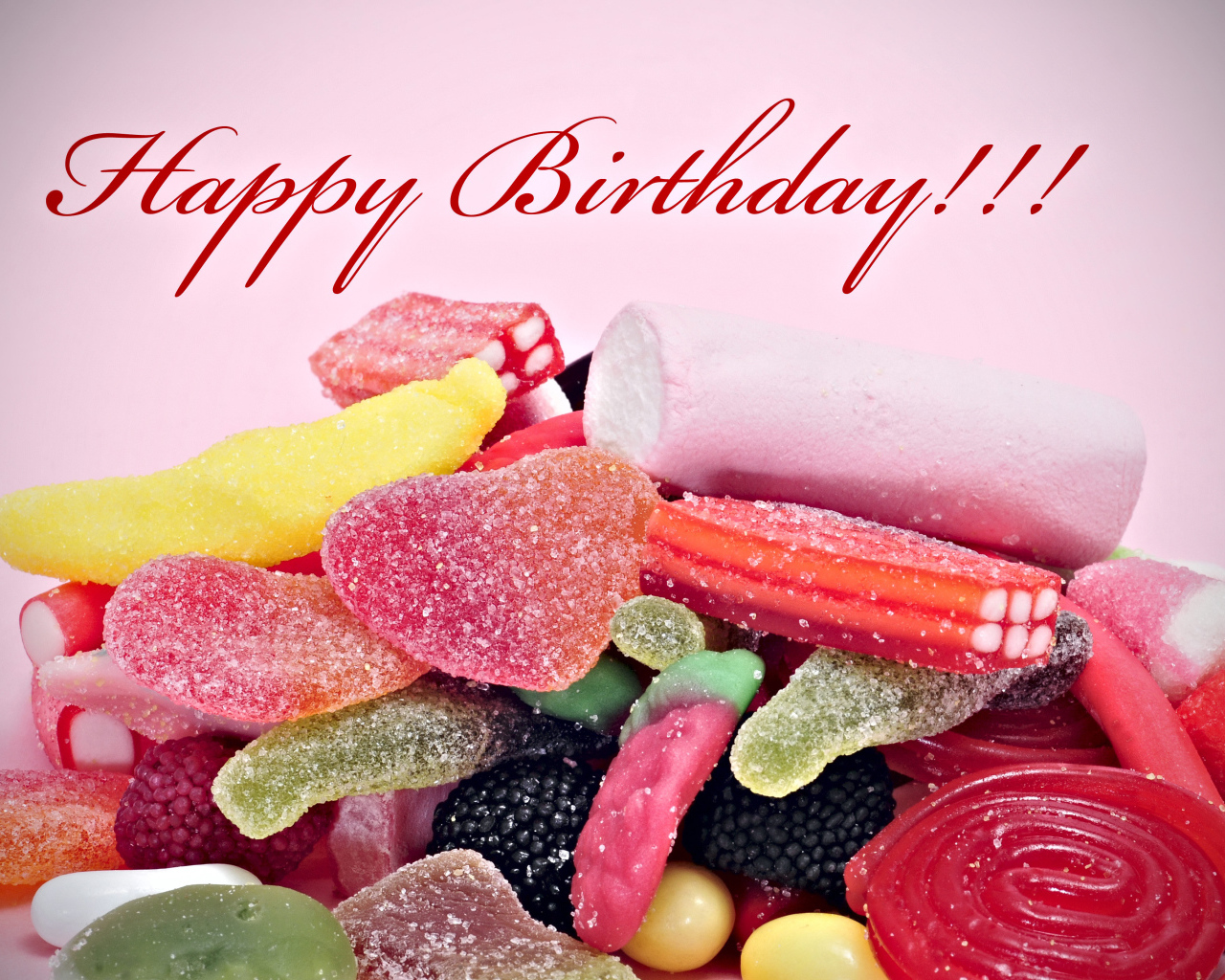 Желатиновые конфеты на день рождения