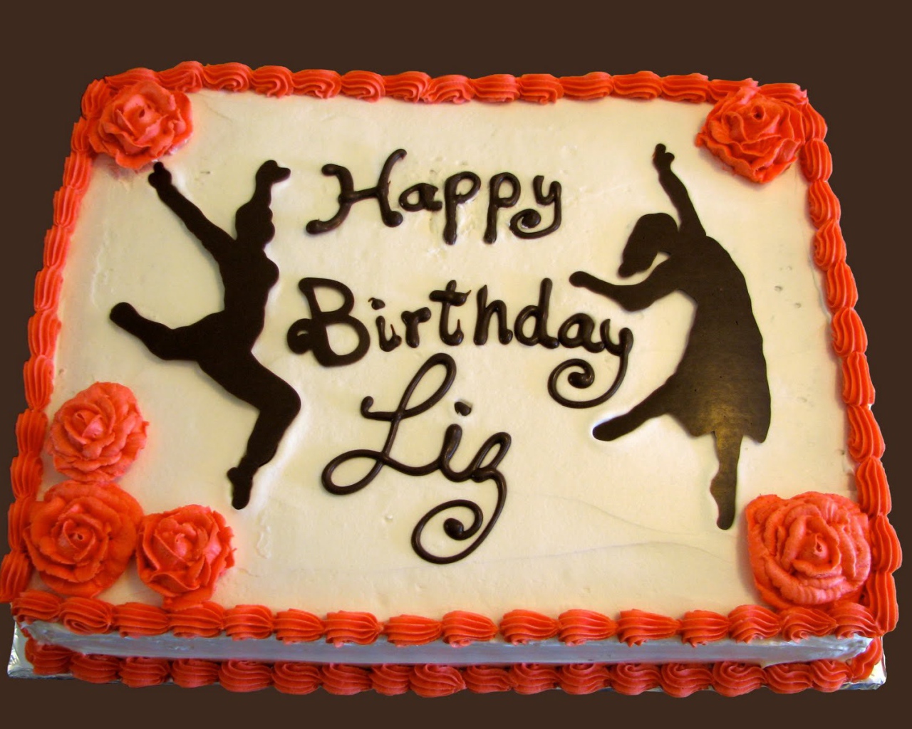  Оранжевый торт на день рождения