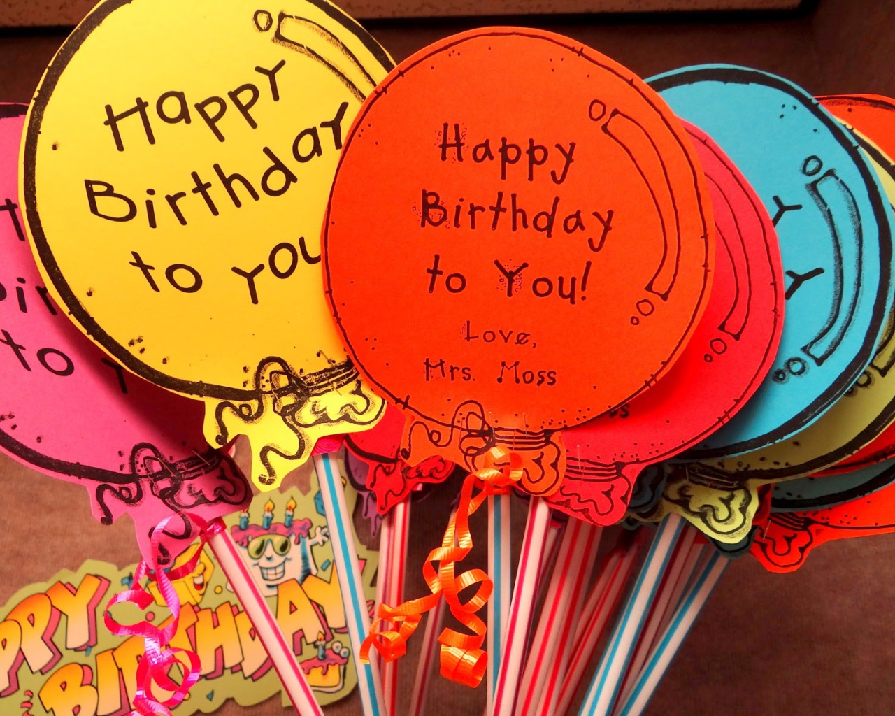 Бумажные шары на день рождения