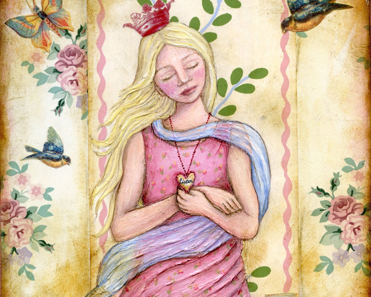 Принцесса с сердечком на день рождения