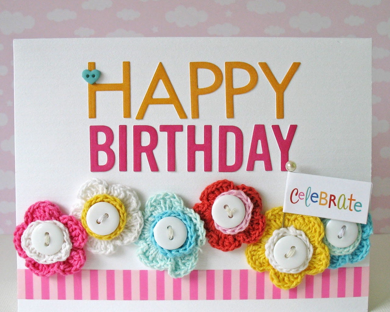 Сладкая открытка на день рождения