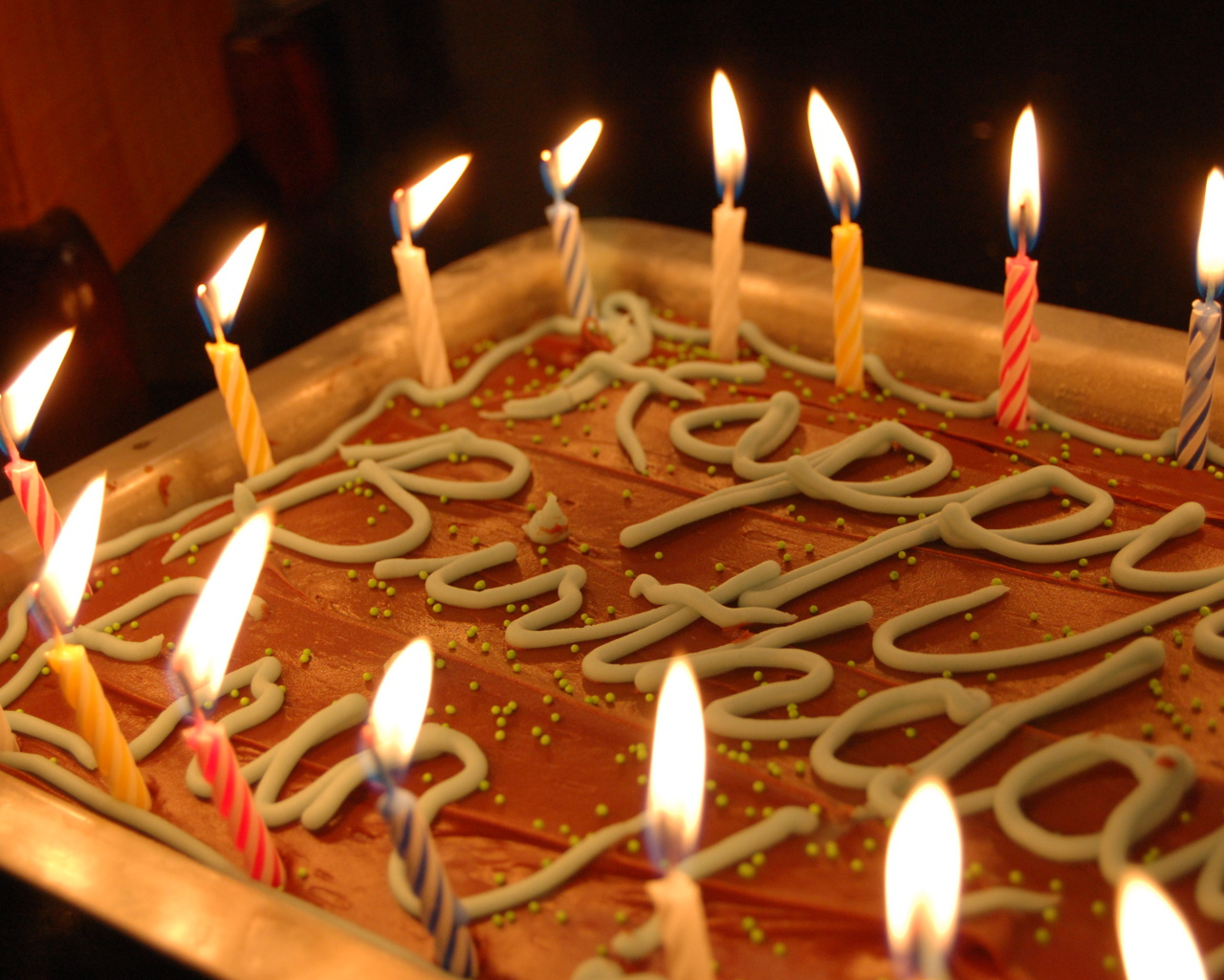 Вкусный пирог на день рождения