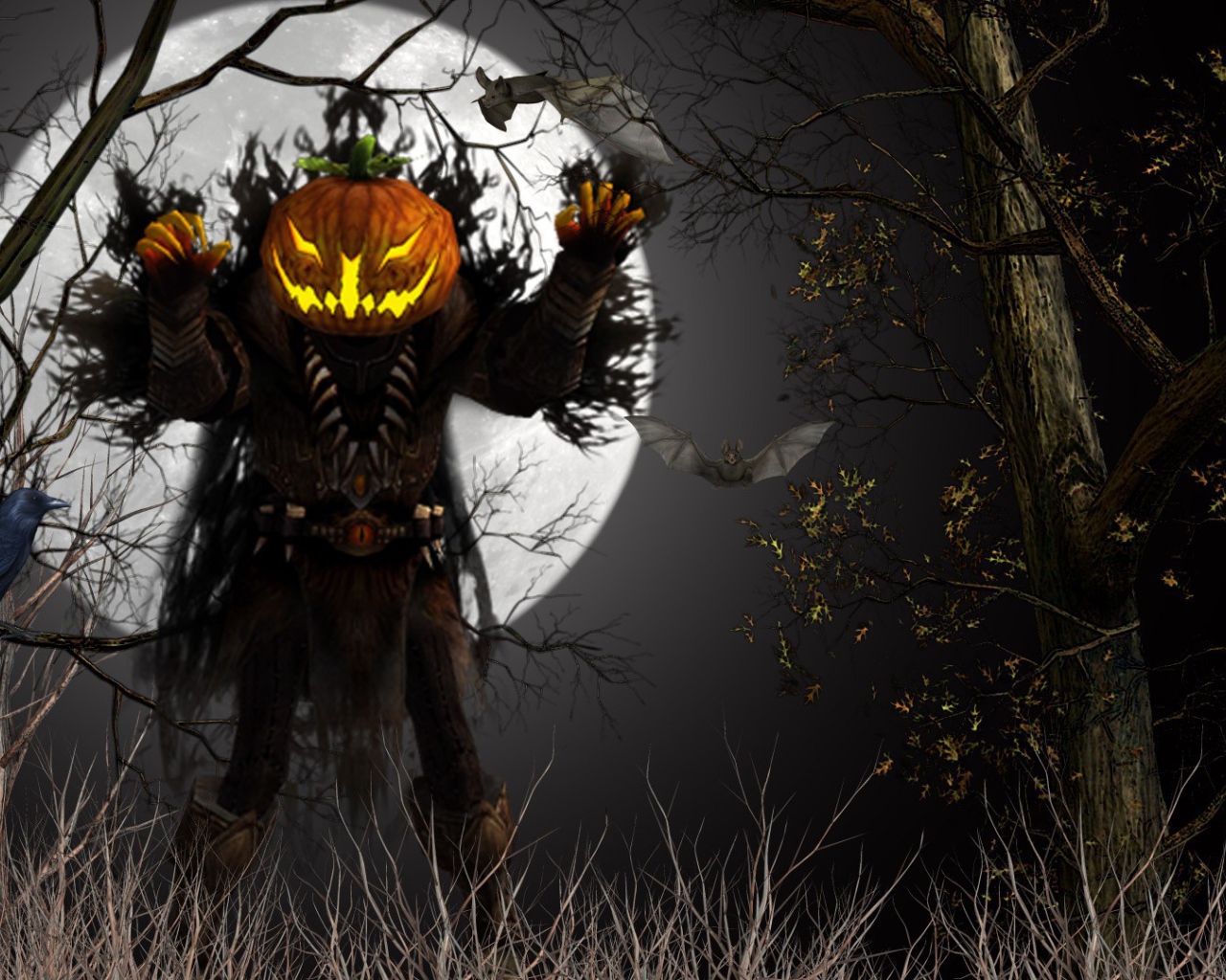 Хэллоуин призрак из тыквы