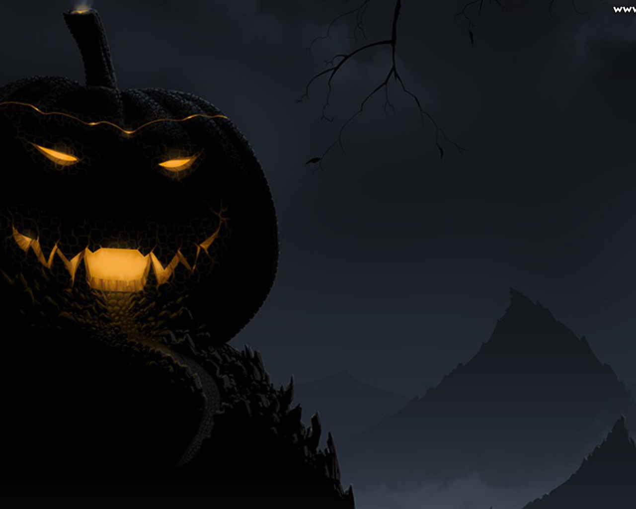 Хэллоуин дома из тыквы