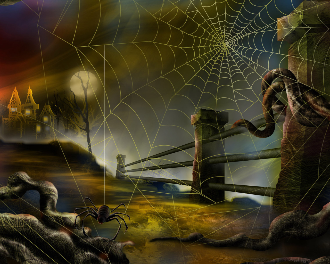 Хэллоуин паук