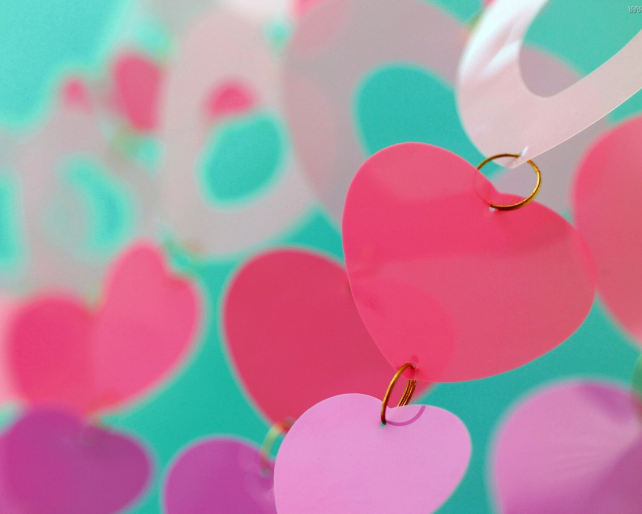 Гирлянда из сердечек