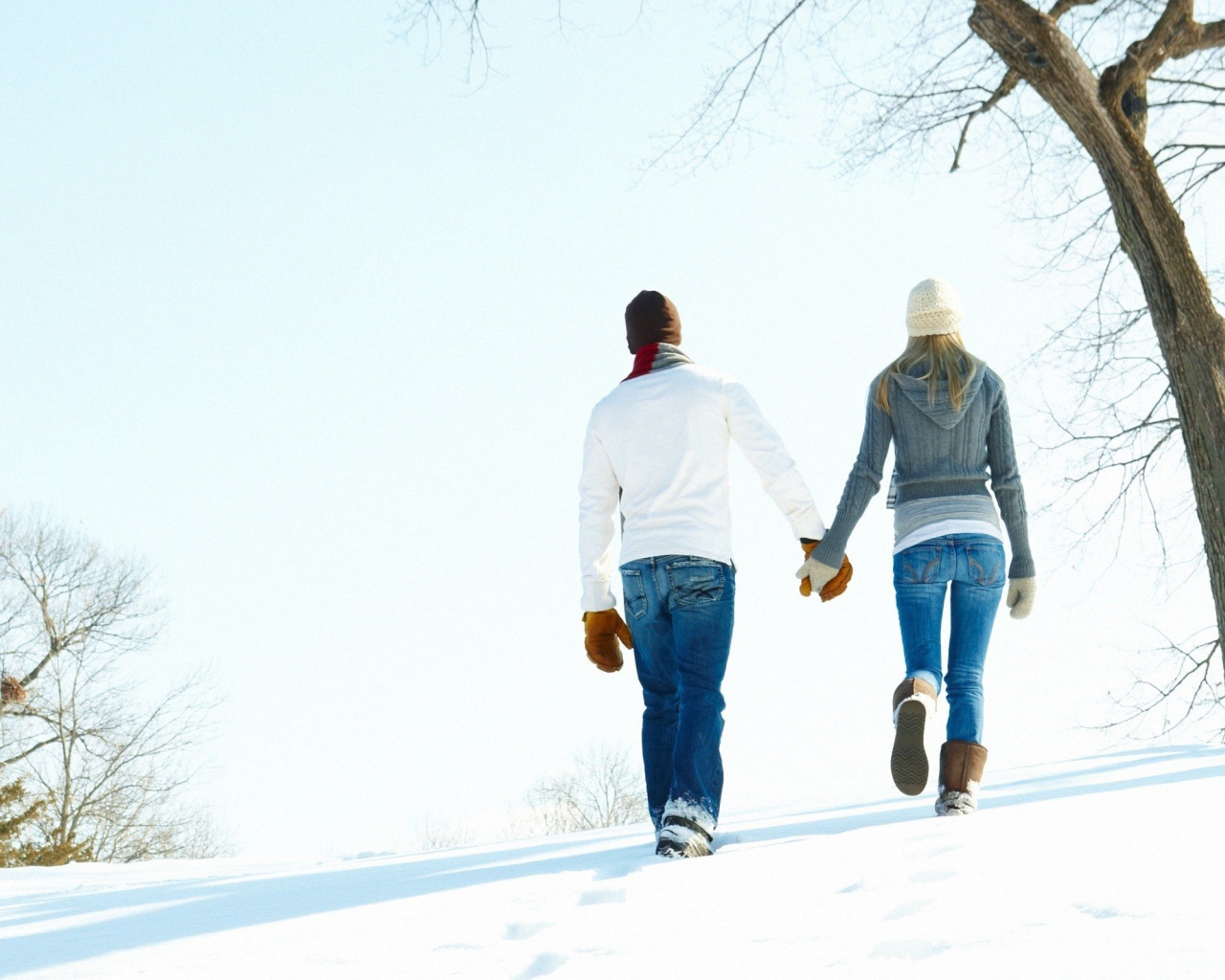 Любовь в зимнем лесу