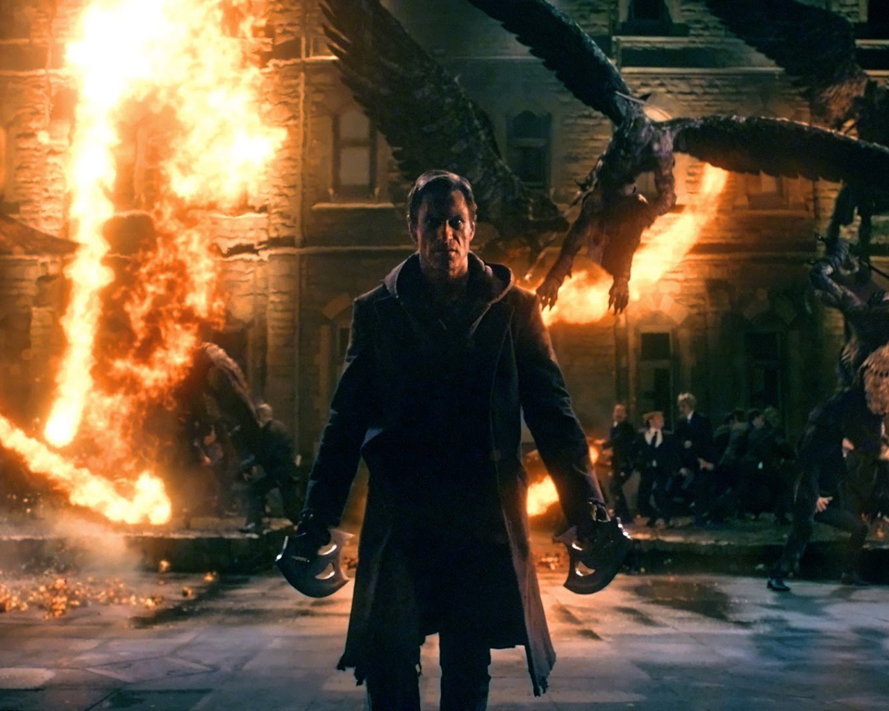 Я, Франкенштейн сцена из фильма