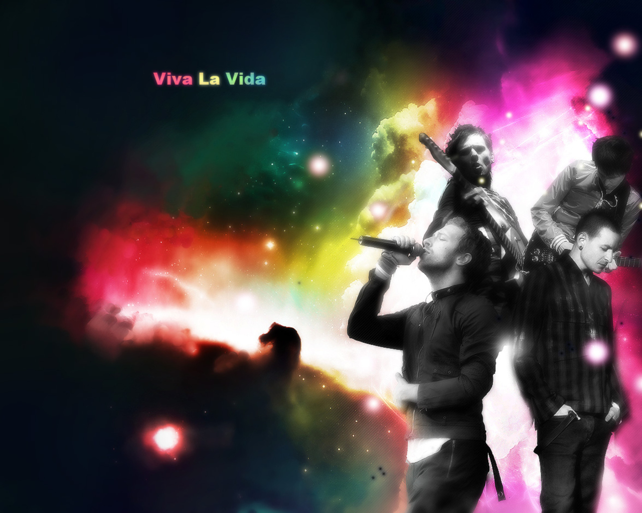 Coldplay группа в огнях