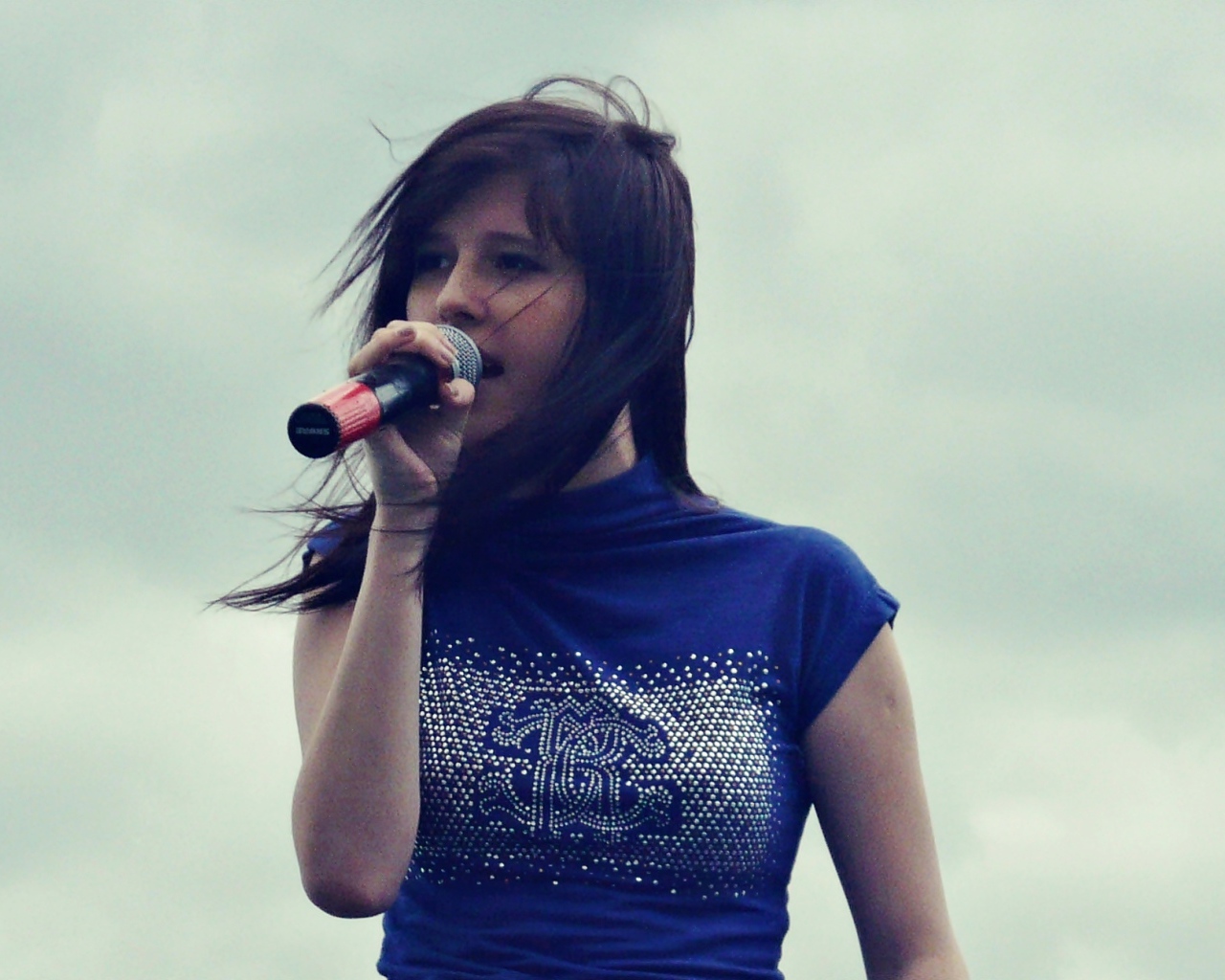 Эльвира Т поет на концерте