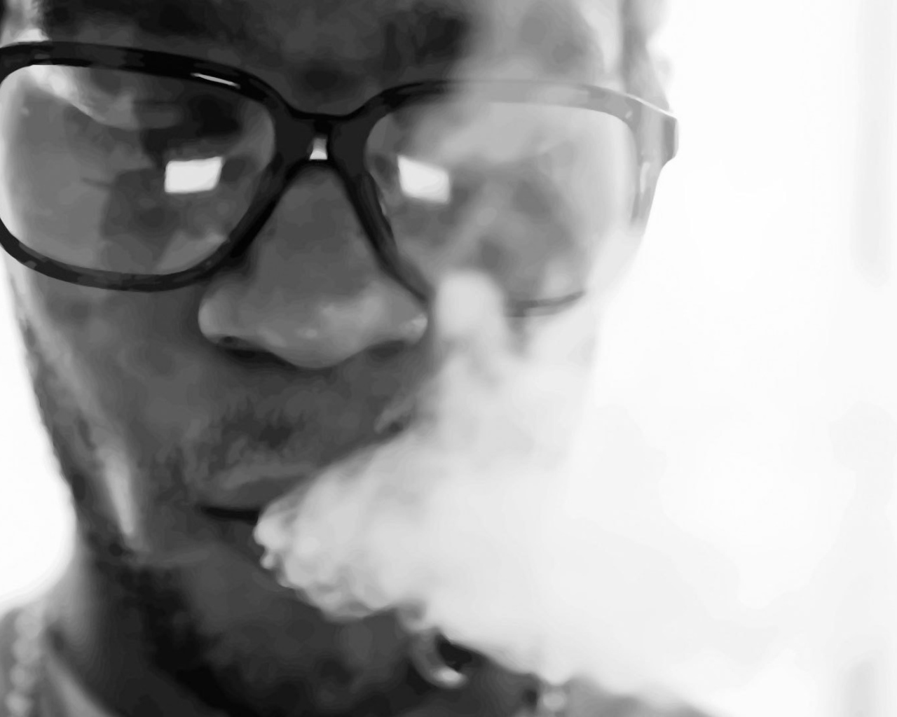 Kid Cudi выпуская дым