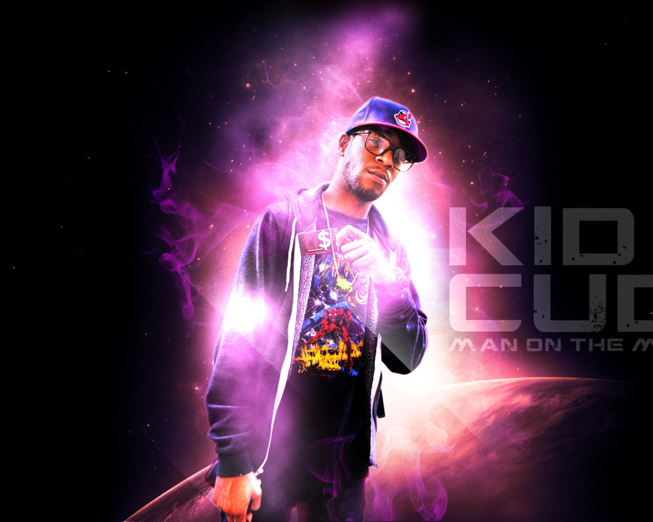 Kid Cudi в ярком свете