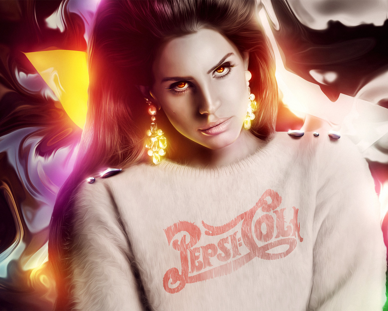 Lana Del Rey в свитере Pepsi Cola