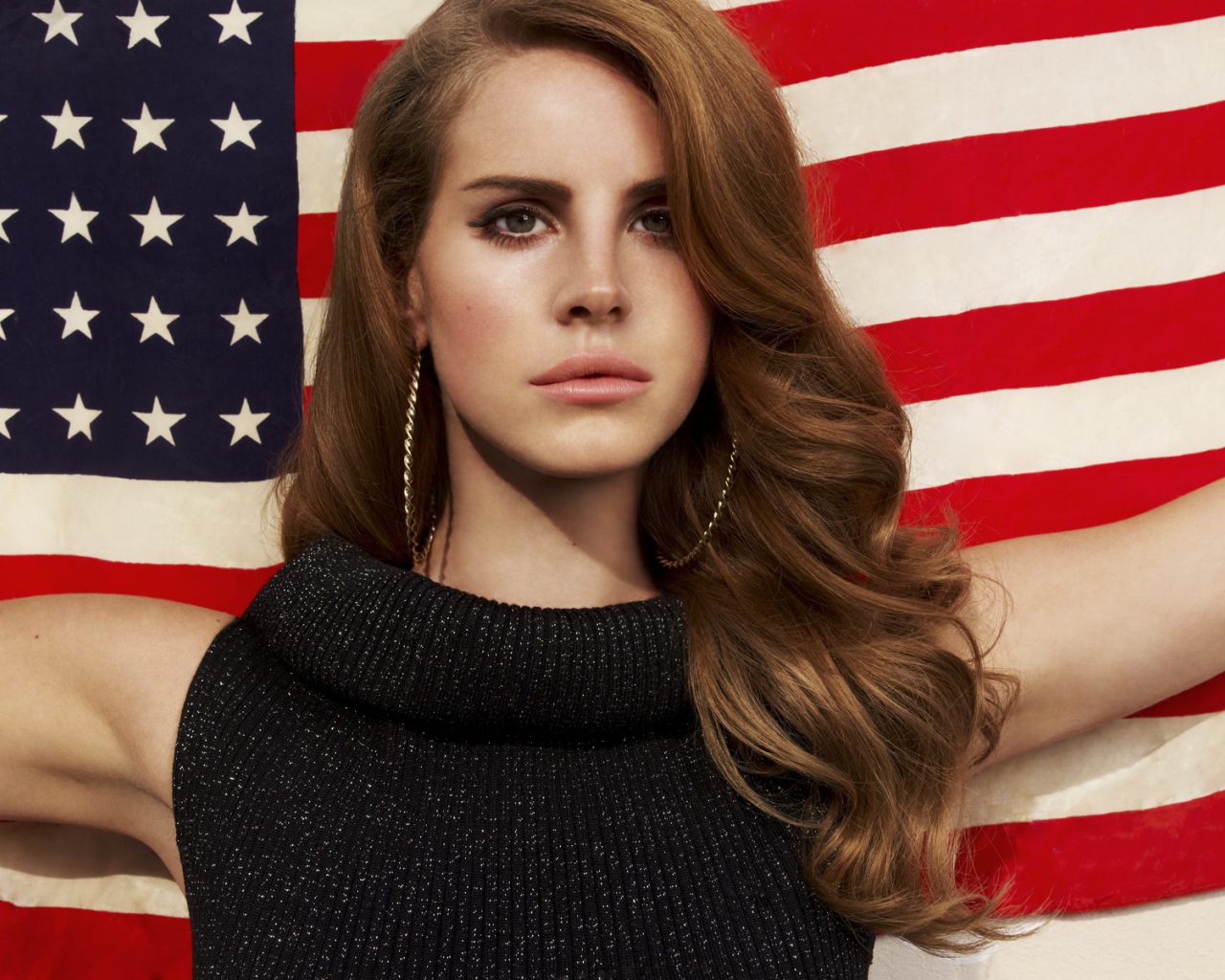 Lana Del Rey американский флаг