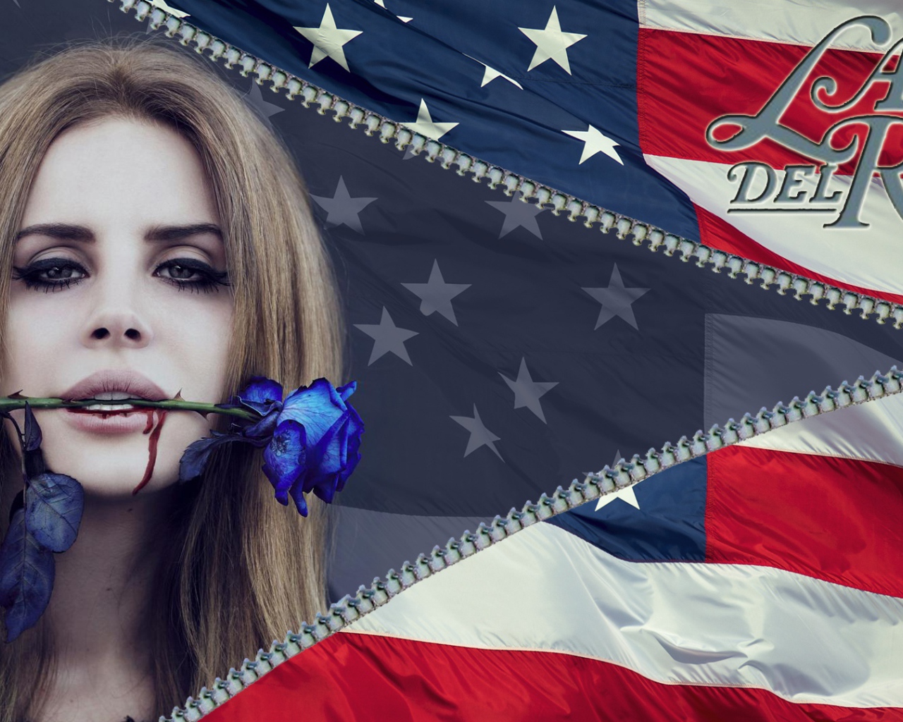 Lana Del Rey голубая роза