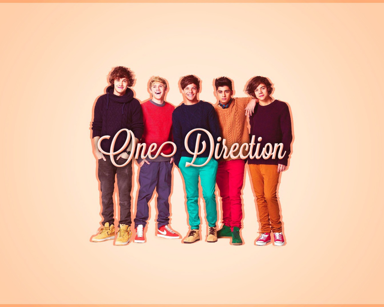 One Direction разноцветные 
