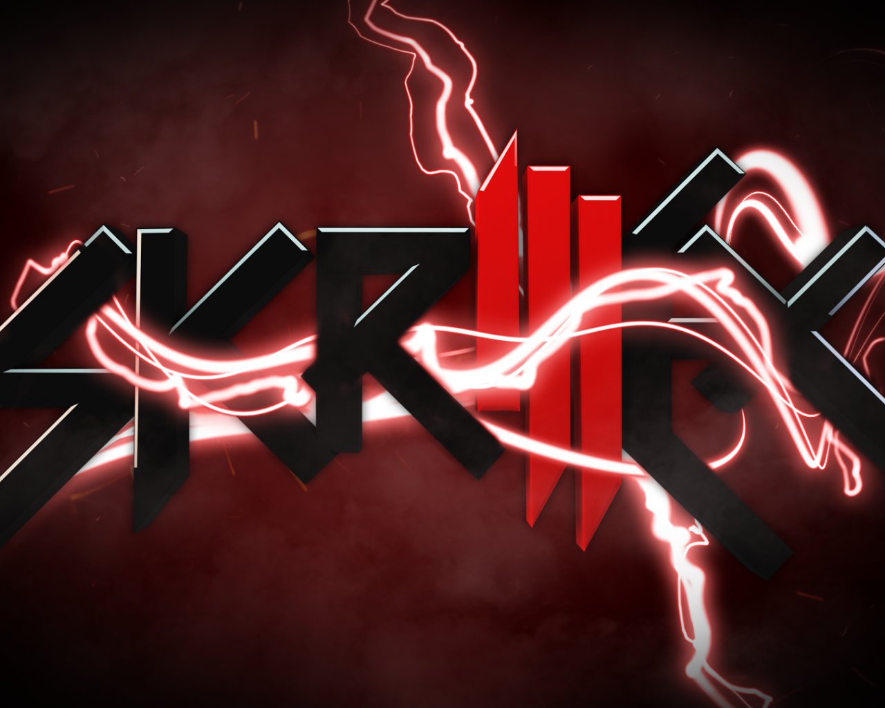 Skrillex потрясающая красная заставка