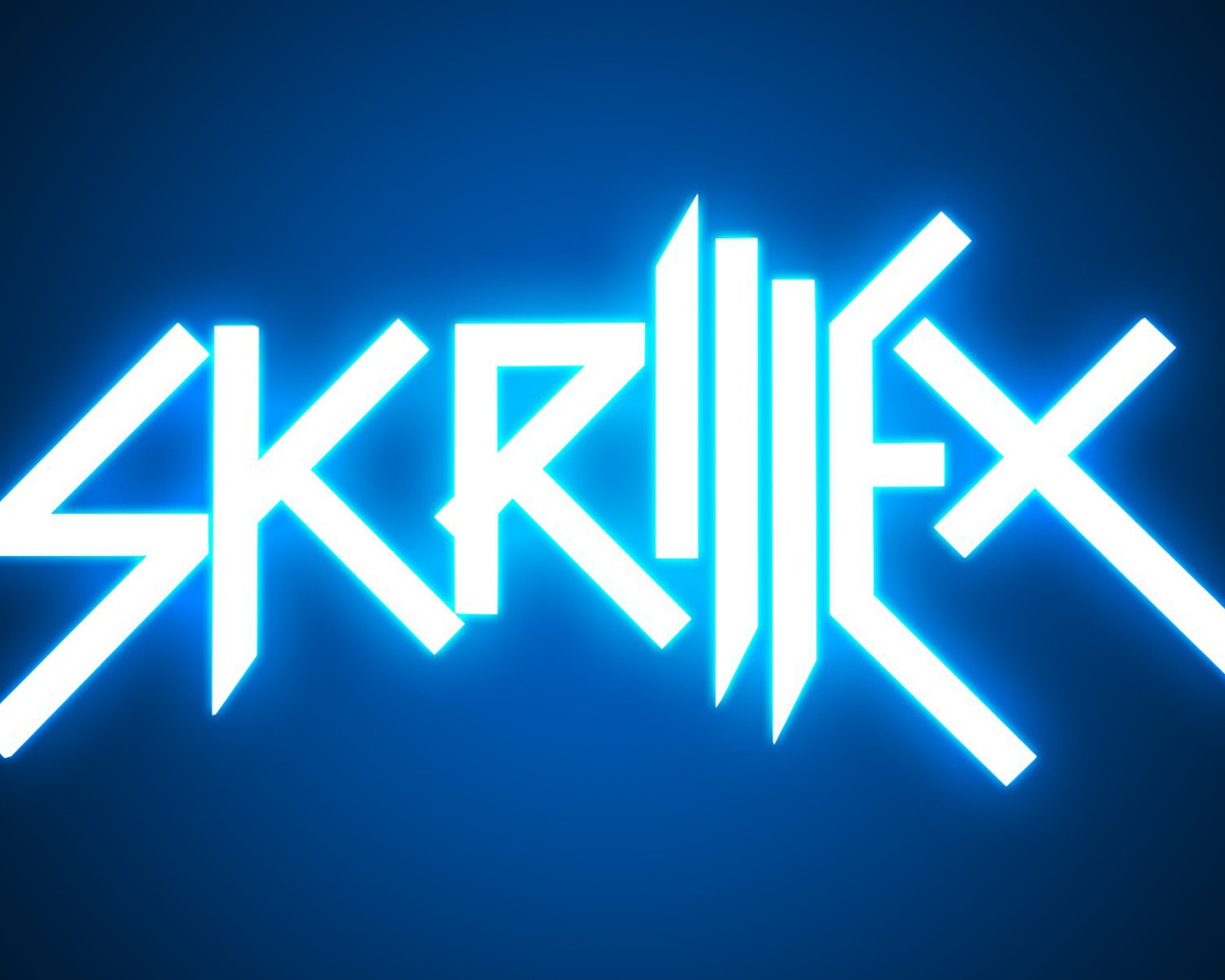 Skrillex Синий рисунок