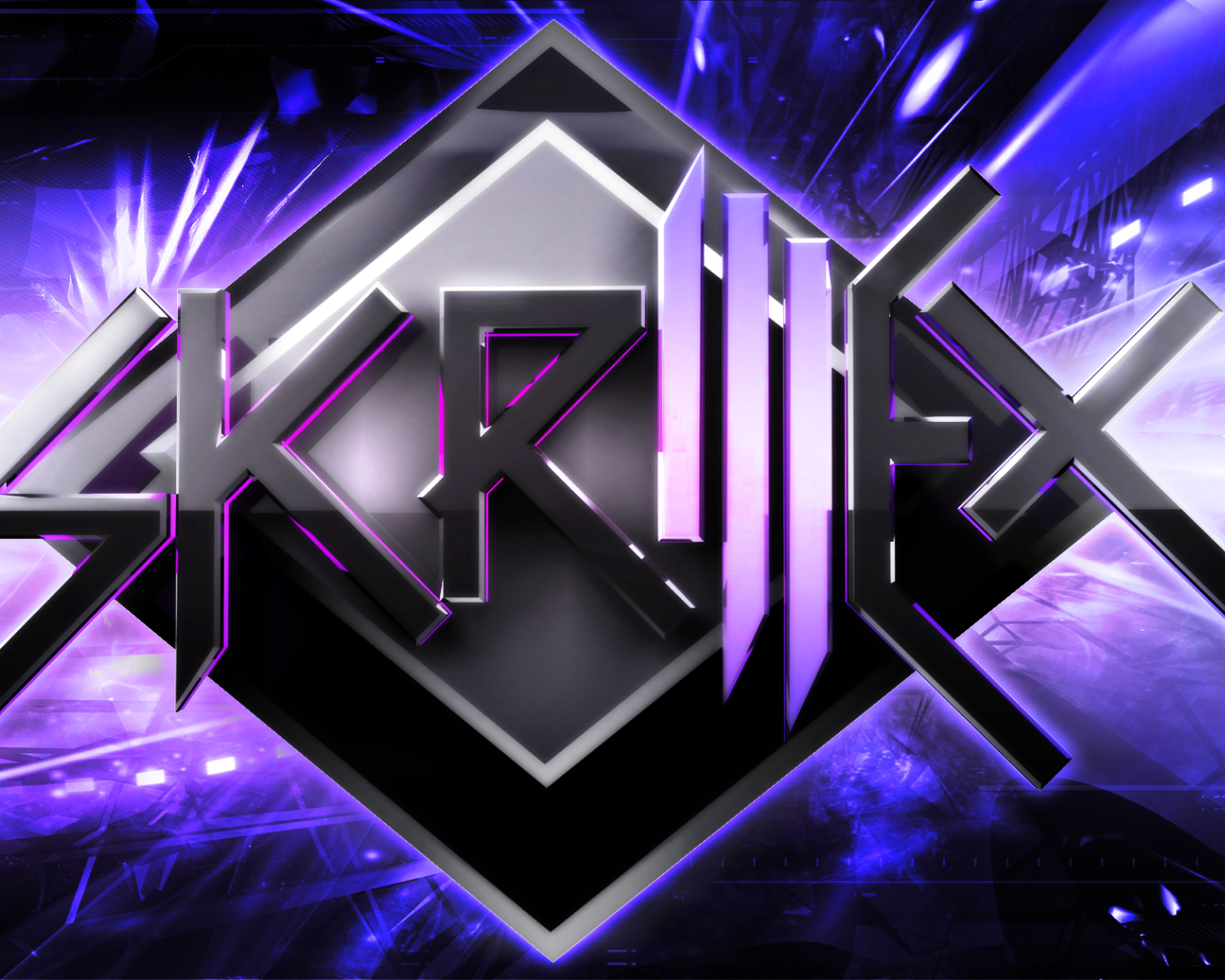 Skrillex фиолетовая картина