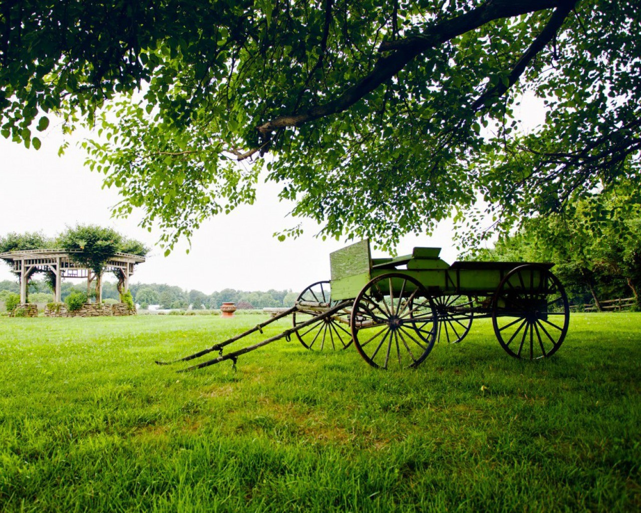 Landscape with a cart