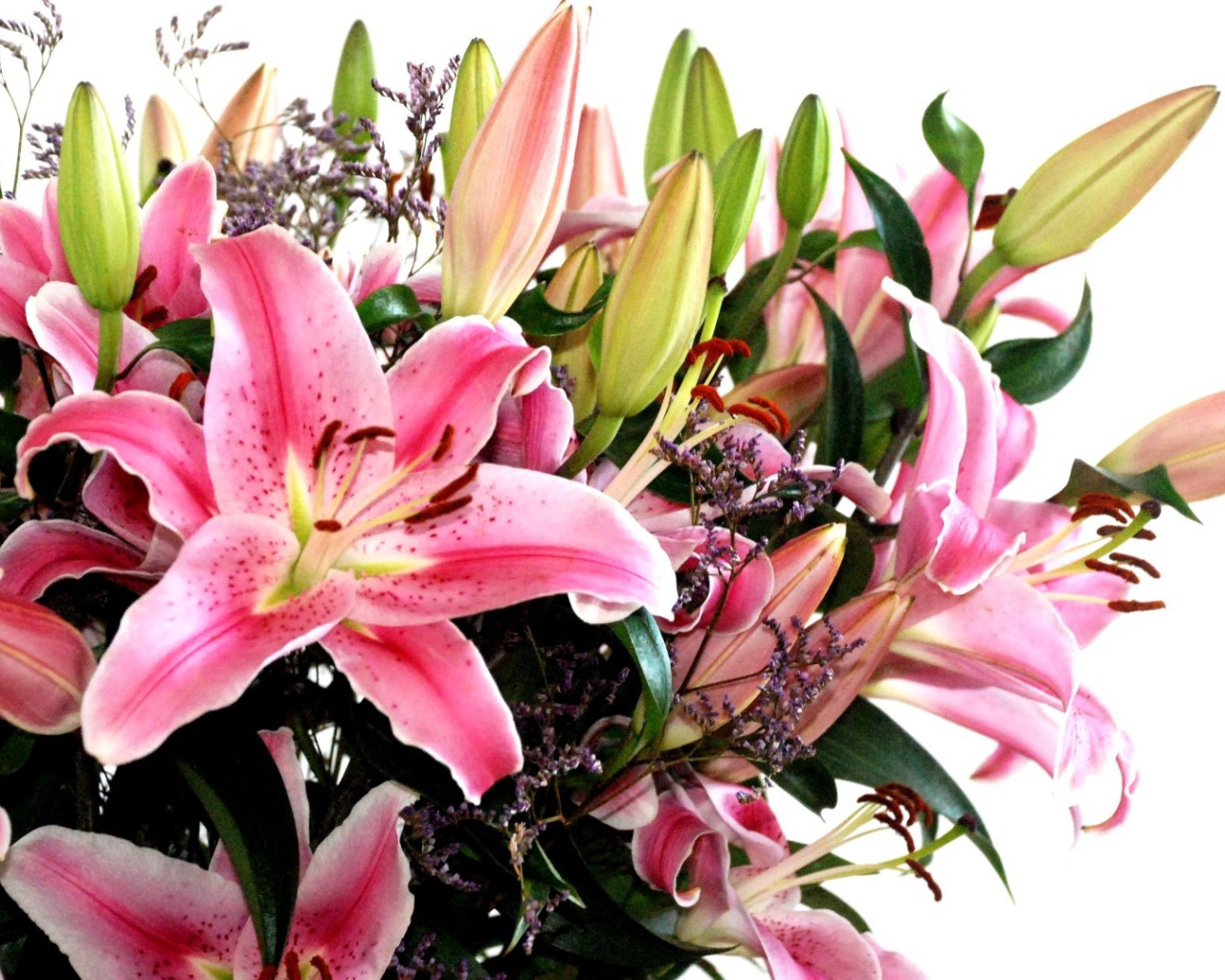 Букет лилий