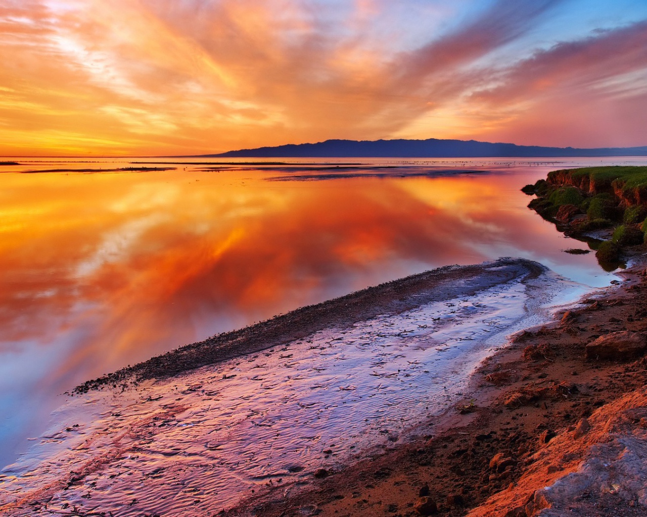 Разноцветный закат