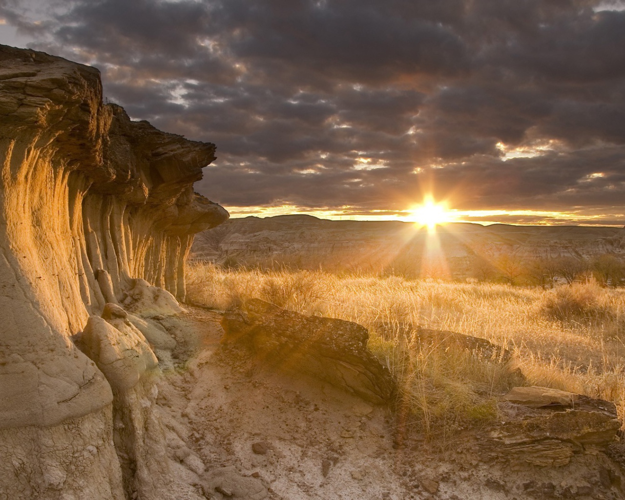 Закат в туче