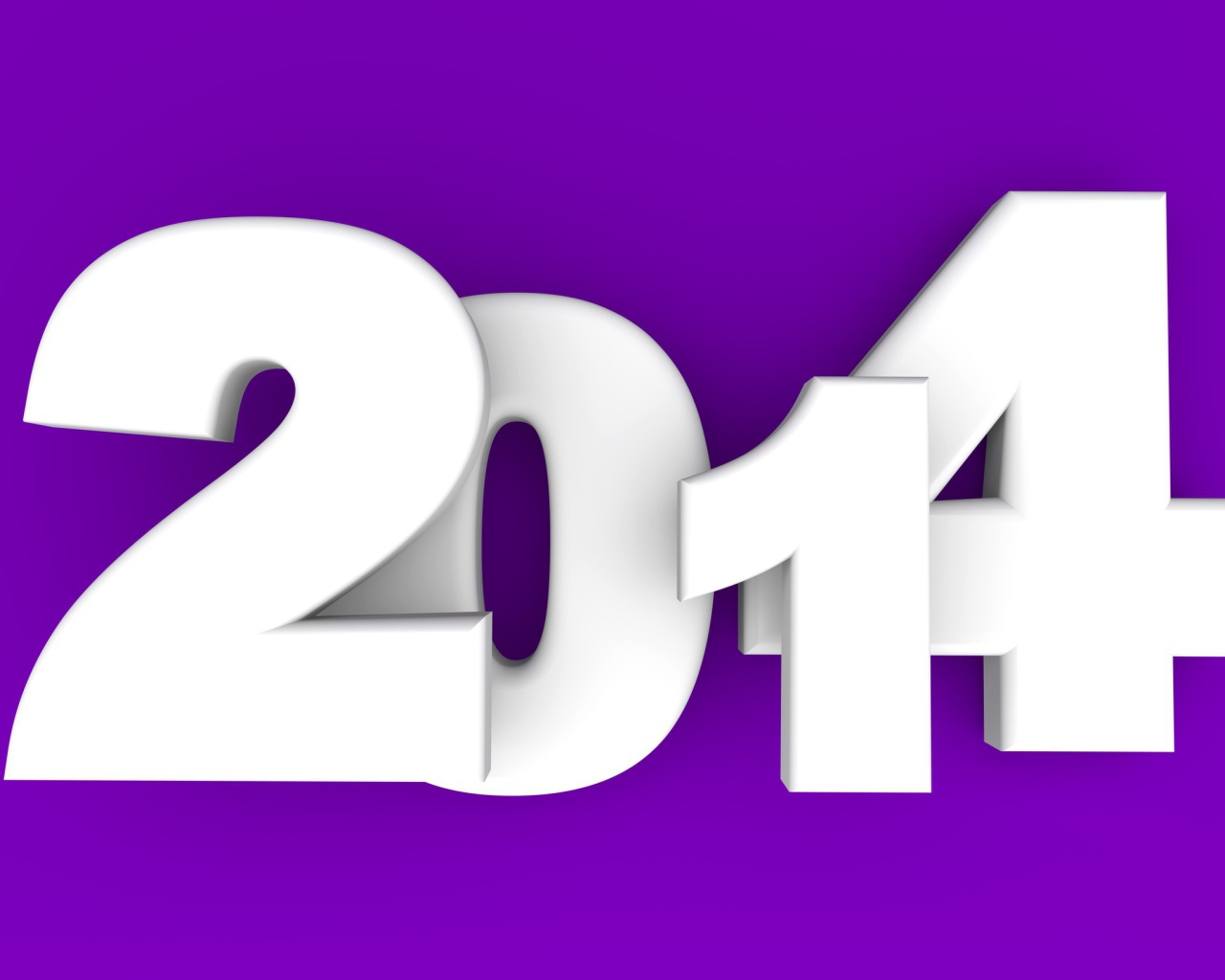2014, фиолетовый фон