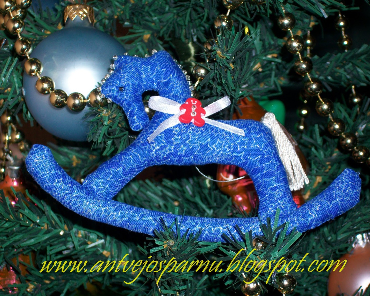 Christmas toy rocking horse