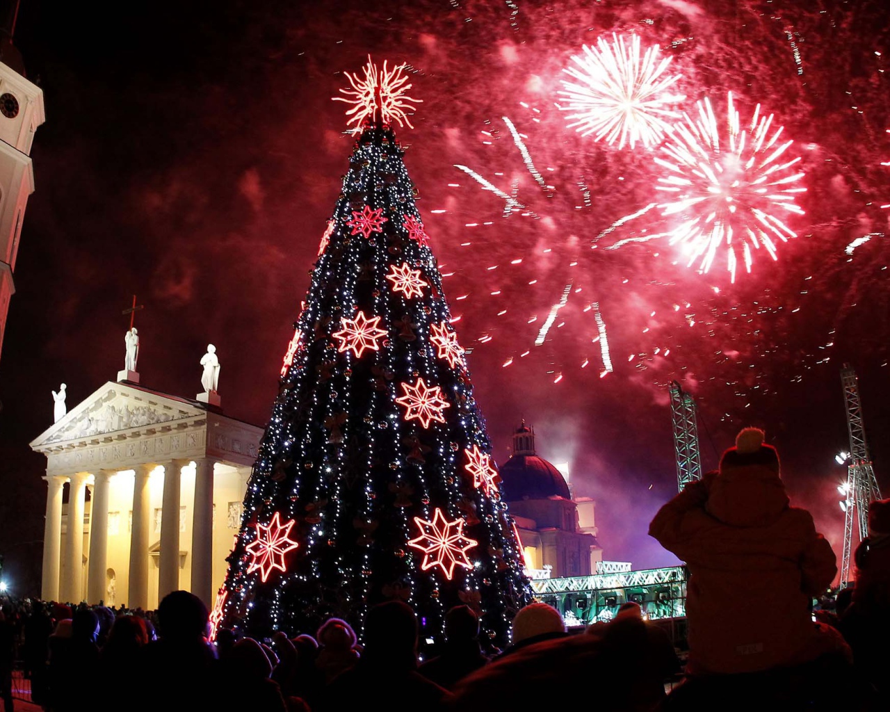 Новогодняя елка в Вильнюсе 2014