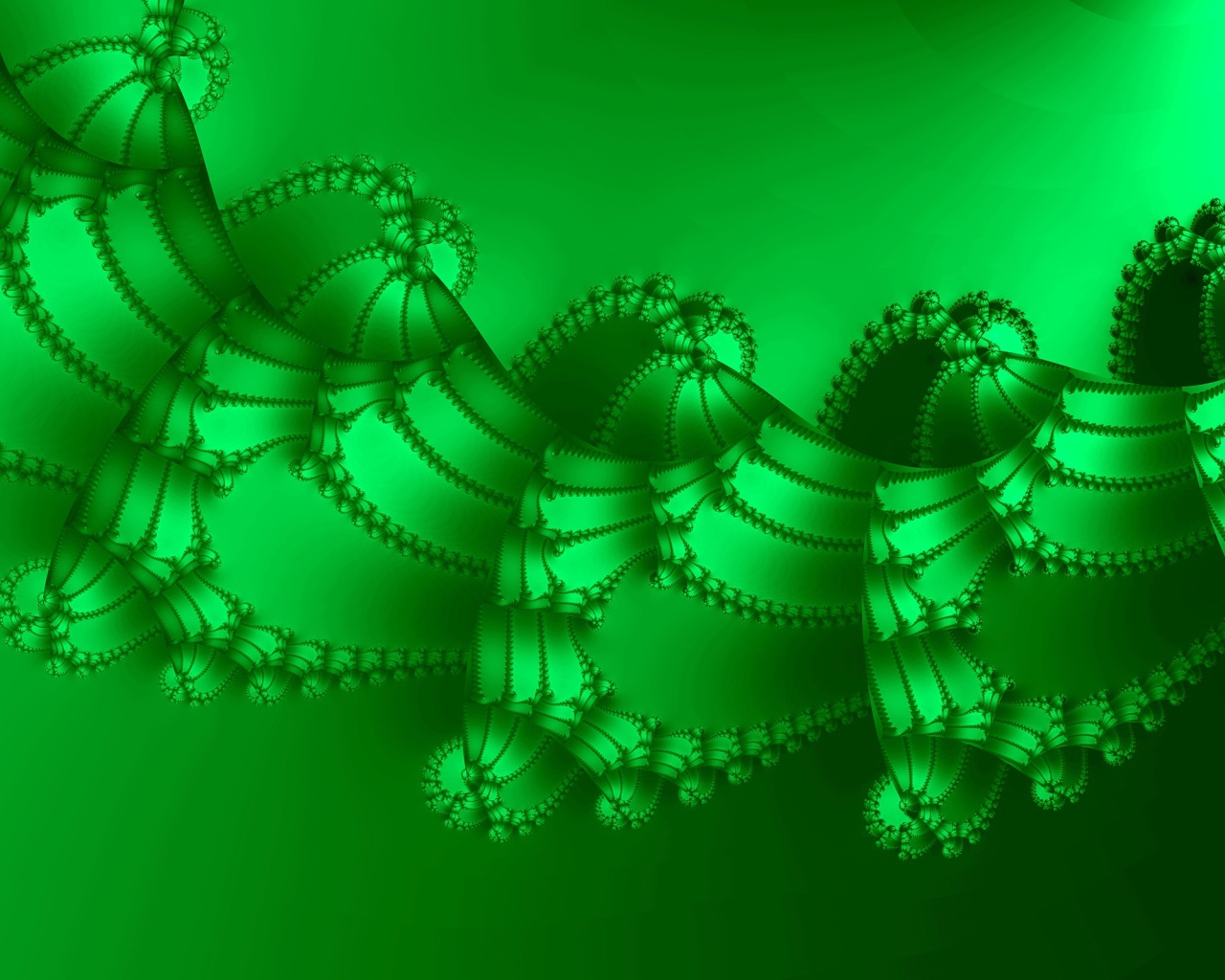 Гирлянда зеленая