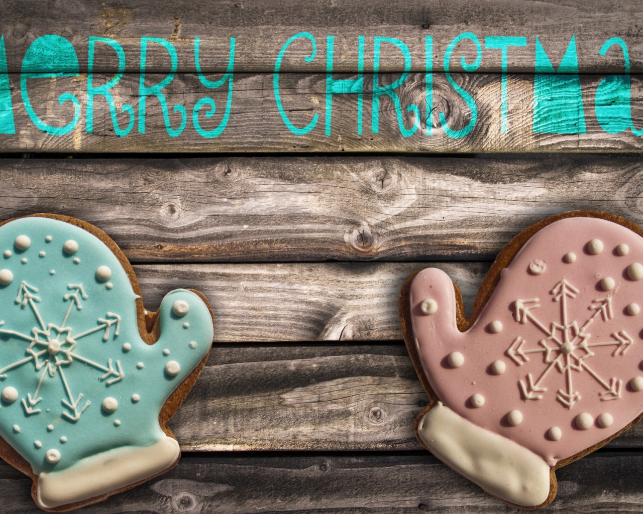 Пряничные рукавицы на Новый год