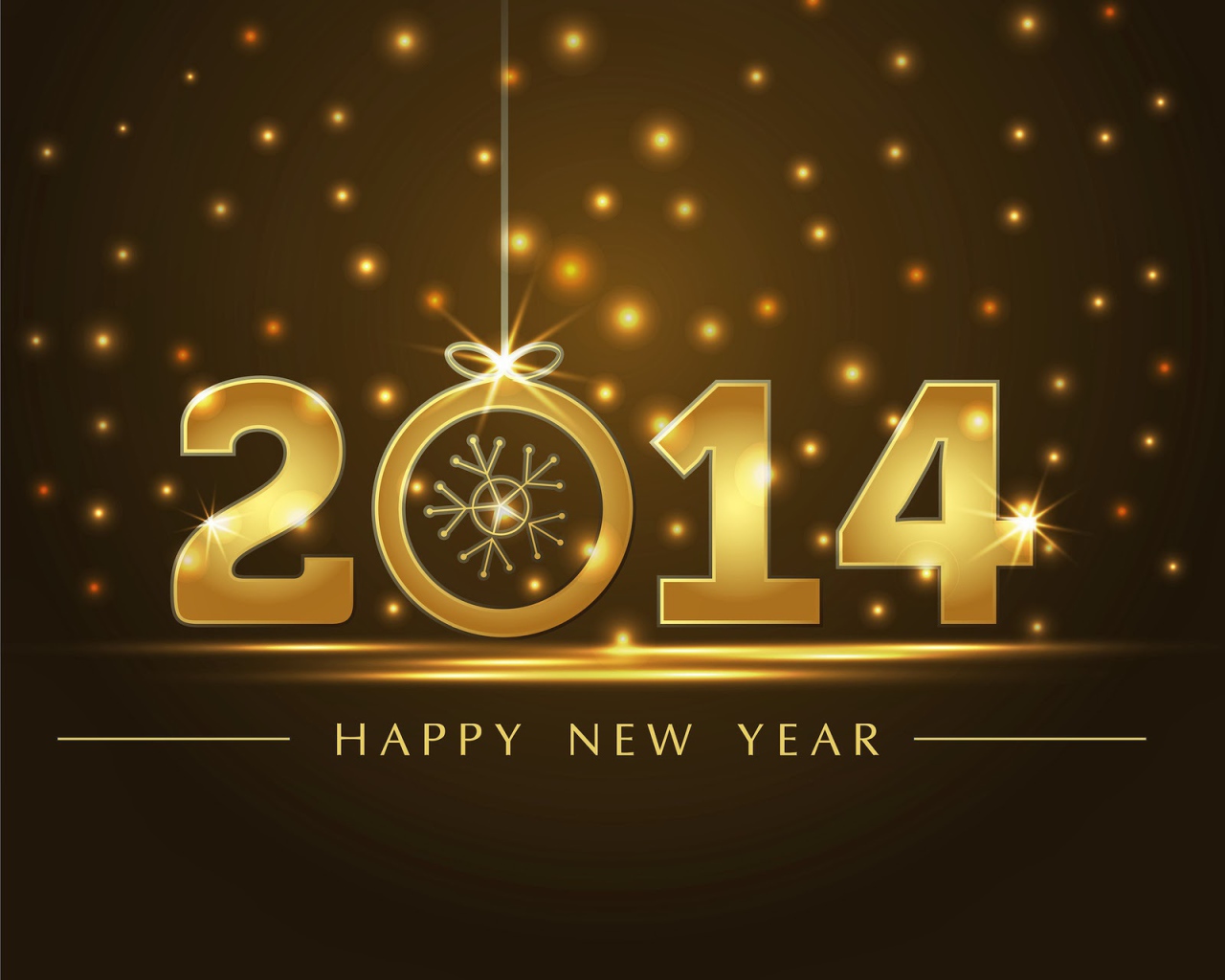 Золотой новый 2014 год