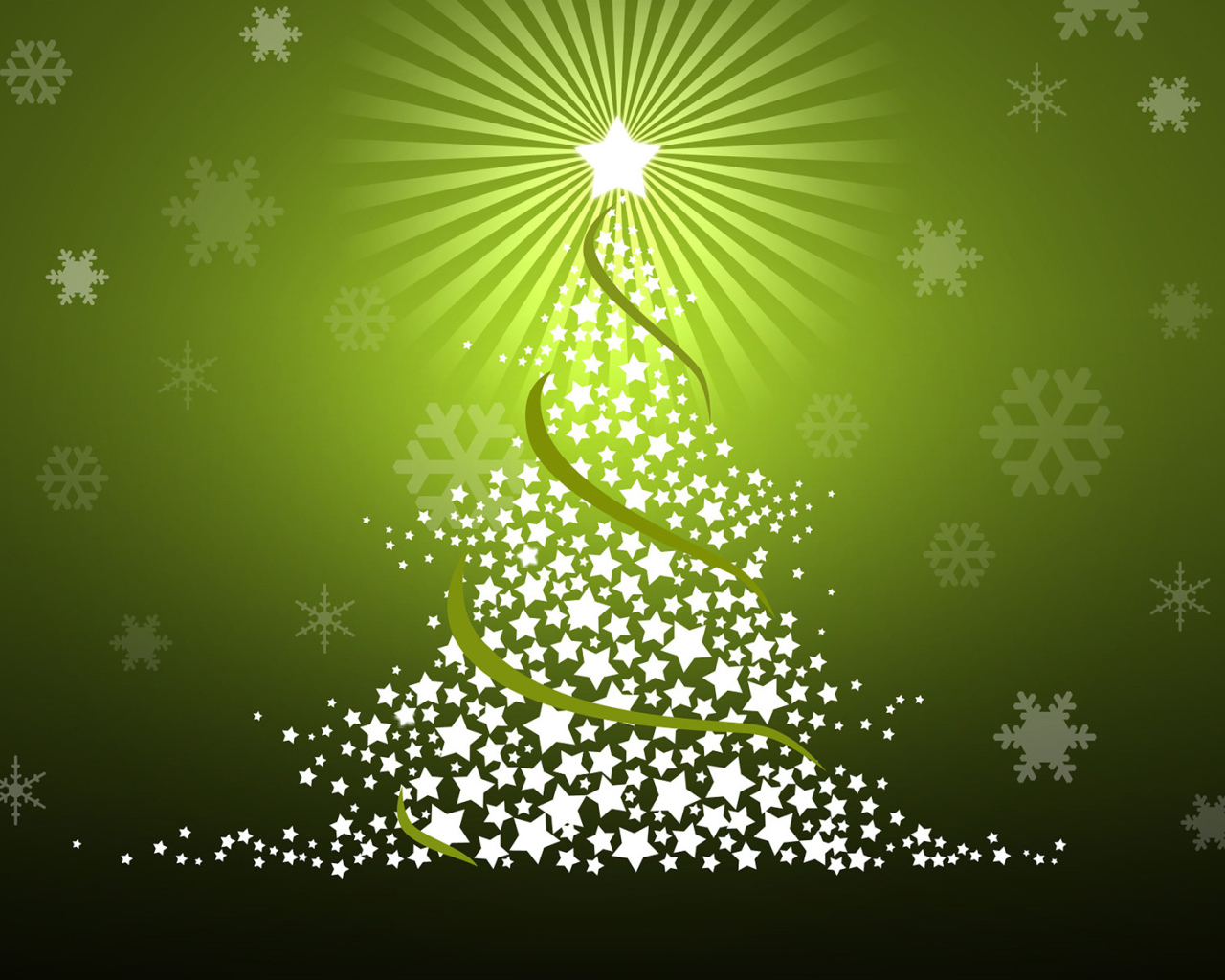 Зеленая Новогодняя елка 2014