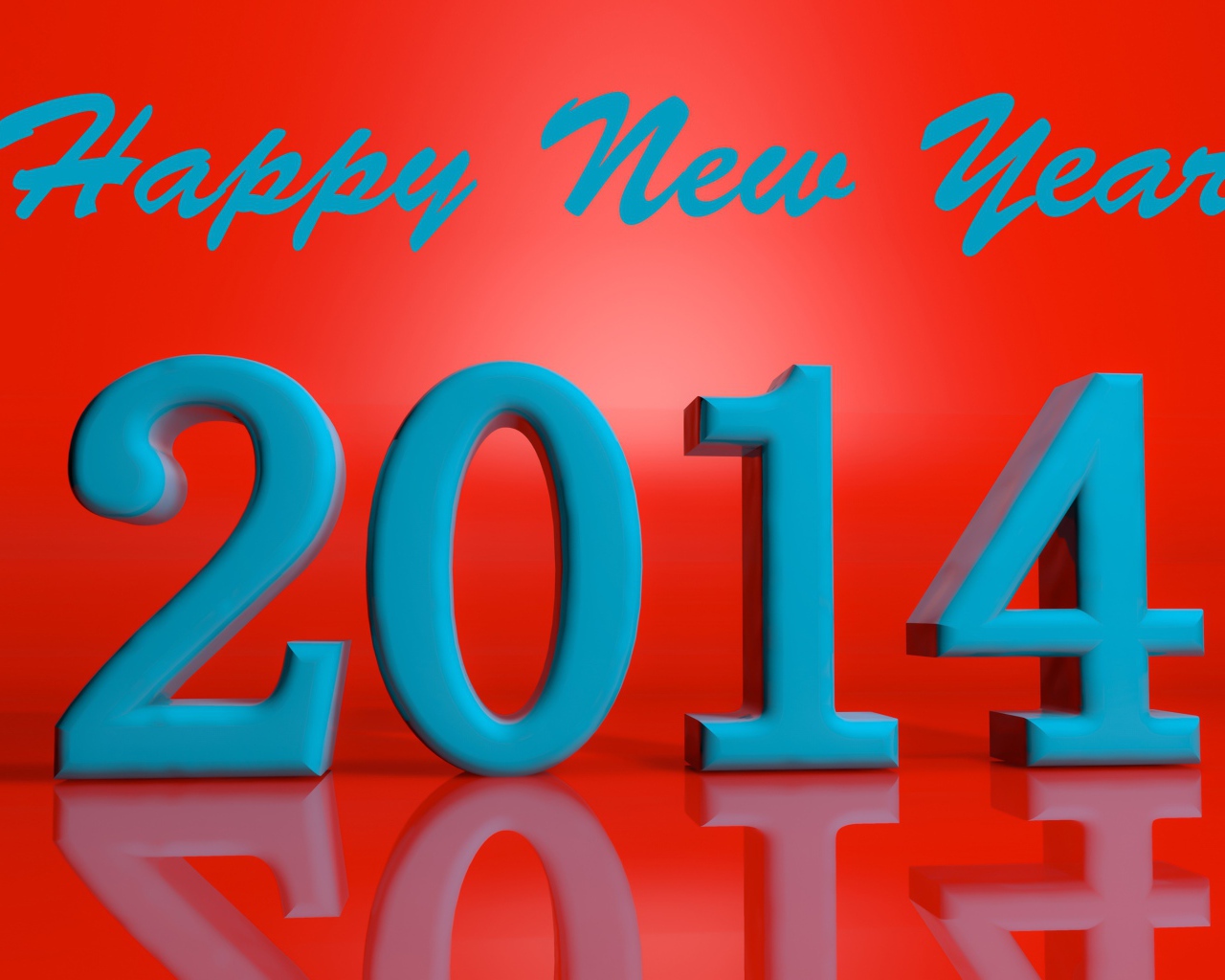 Счастливого нового 2014 года на красном фоне