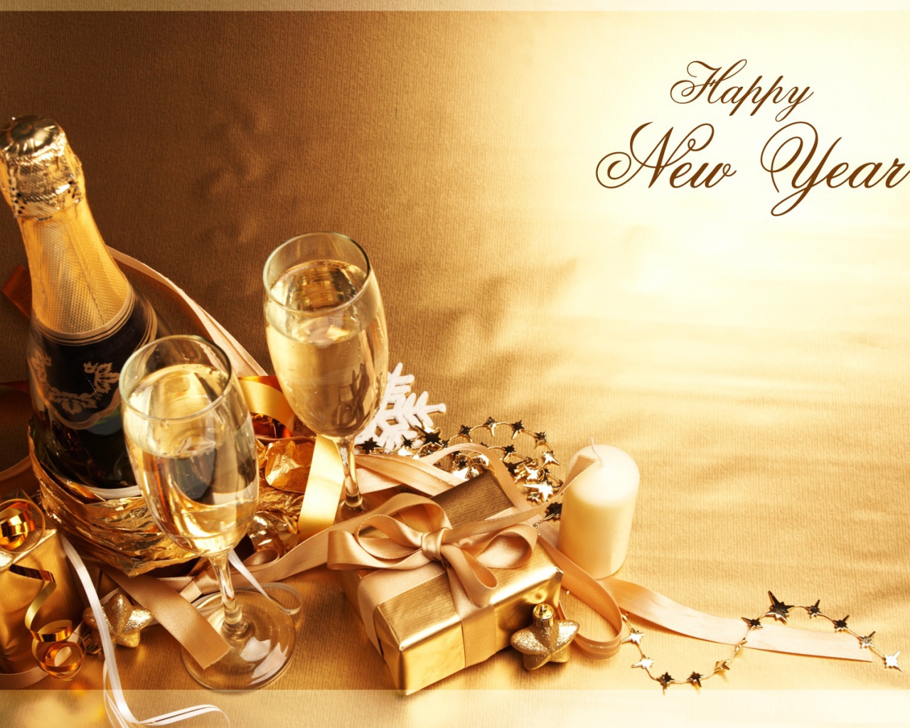 Счастливого Нового Года, праздничная картинка