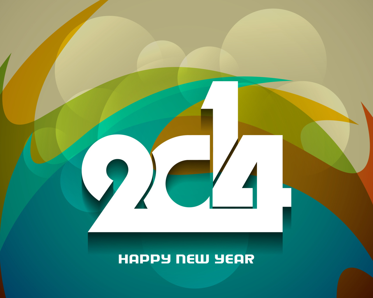 Счастливого нового 2014 года, абстрактная картинка