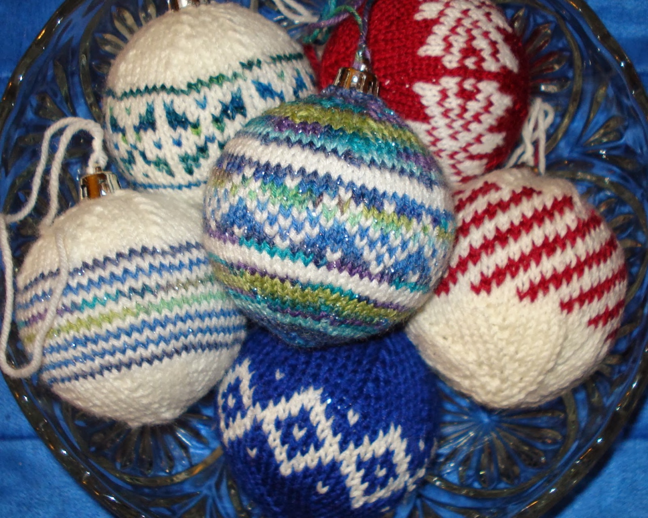 Bязаные елочные игрушки