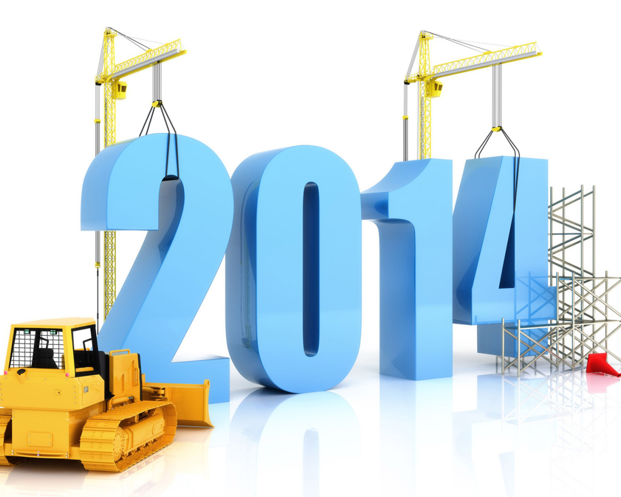 Новый год 2014, строительные работы