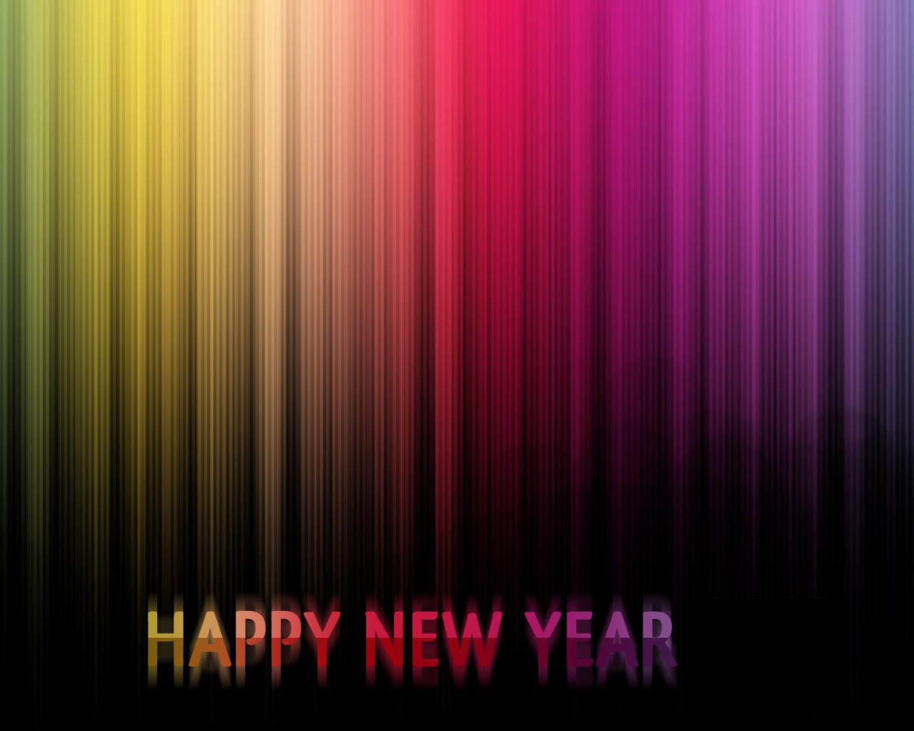 Новый год 2014, разноцветная картинка