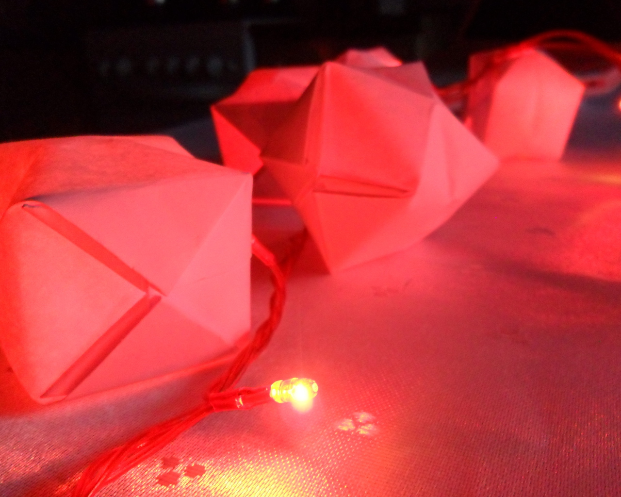 Оригами гирлянда